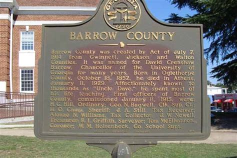 Barrow County – Georgia Historical Society