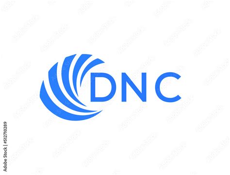 DNC Flat accounting logo design on white background. DNC creative ...