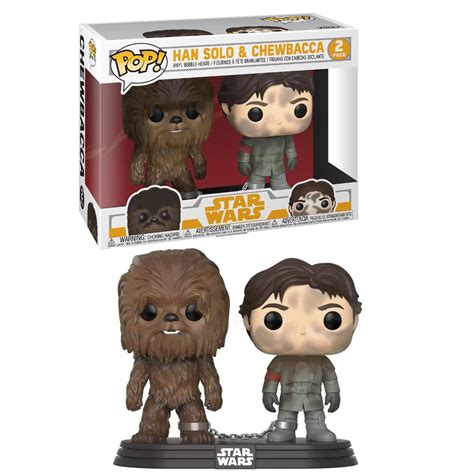 Funko Pop! Star Wars Han Solo & Chewbacca 2 Pack Exclusivo Original ...