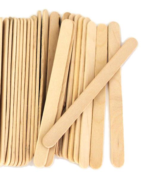 Standard Size Natural Wood Craft Sticks