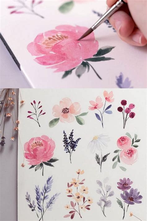 20+ Best Watercolor Flowers Tutorials & Videos - A Piece Of Rainbow