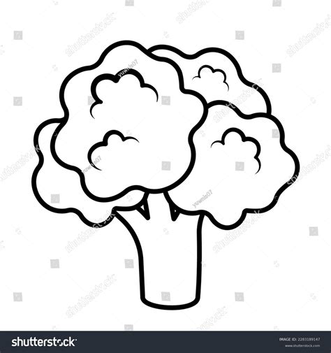 Flat Broccoli Icon Clipart Cartoon Animation Stock Vector (Royalty Free ...