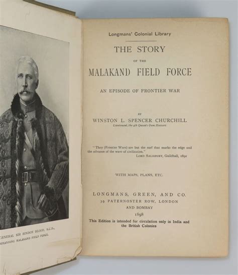 The Story of the Malakand Field Force, An Episode of Frontier War | Winston S. Churchill | First ...