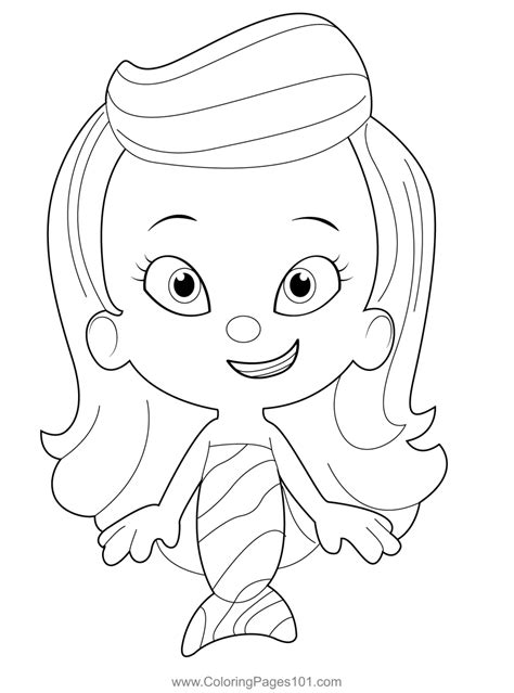 Bubble Guppies Coloring Pages Oona