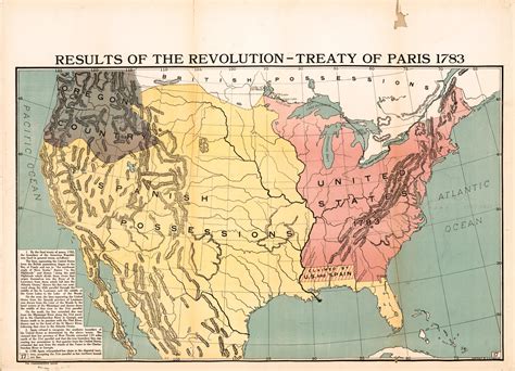 Treaty Of Paris 1783 Map