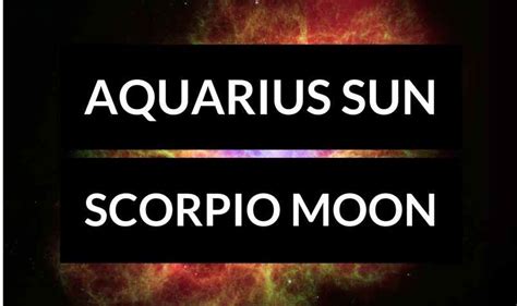 Aquarius Sun Scorpio Moon | astroligion.com