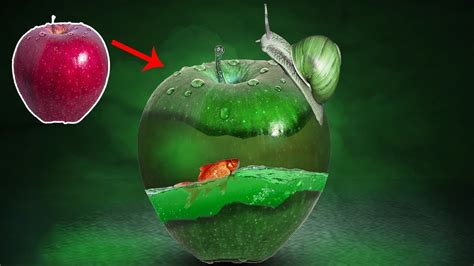 Aqua Apple - Photo Manipulation Tutorial - Photoshop CC - YouTube