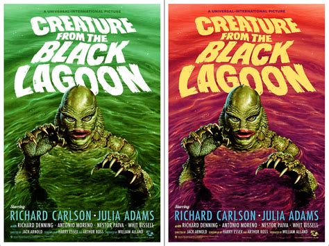 The Blot Says...: Creature From The Black Lagoon Movie Poster Screen Print by Jason Edmiston x Mondo