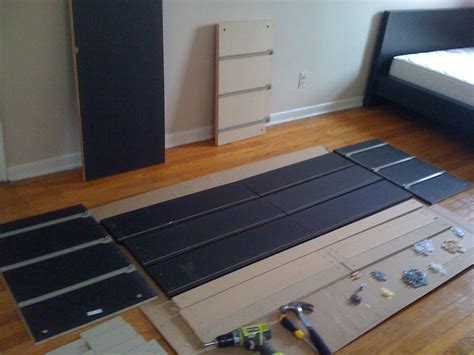 IKEA Malm 6 Drawer Dresser - All Parts seperated and laid … | Flickr
