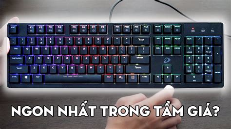 PHÍM CƠ RGB FULLSIZE GIÁ RẺ ĐÁNG MUA NHẤT??! - DAREU DK1280 - YouTube