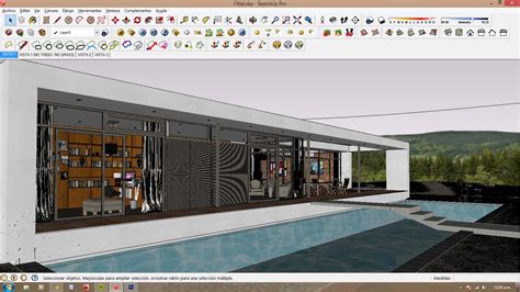 SKETCHUP TEXTURE: Free sketchup 3d model House with Pool #37 and Vray ...