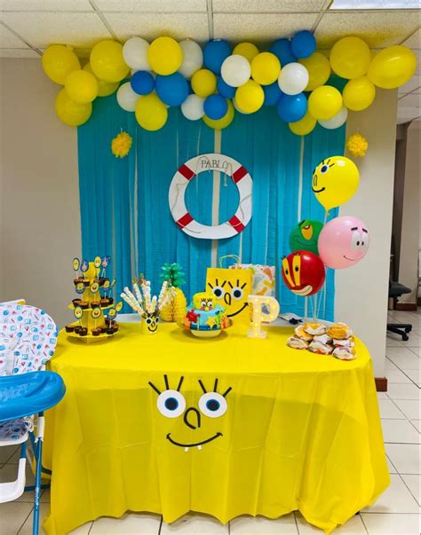 Baby shower bob esponja – Artofit