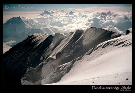 Denali Summit Ridge from the summit, Alaska, stock photography by