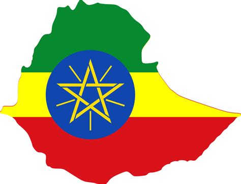 Free Clipart: Ethiopia map & flag | j_iglar