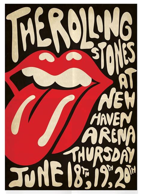 Rolling Stones Gig Flyer Digital Printable Art | Etsy | Rolling stones poster, Rock posters ...