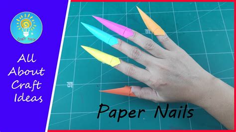 Fake Nails for Kids | How to make Easy Paper Nails For Kids | Nursery ...