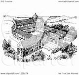 Monastery Coloring Pages sketch template