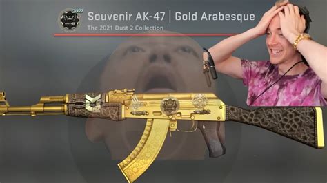 SOUVENIR AK-47 GOLD ARABESQUE OPENING - YouTube