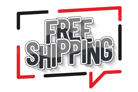 Free Shipping Text Lettering Banner, Free, Shipping, Banner PNG and Vector with Transparent ...