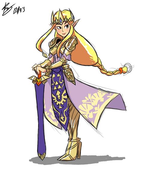 Hyrule Warriors Queen Zelda Artist Unknown | Legend of zelda breath ...