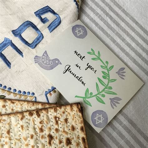 Happy Passover handprinted cards