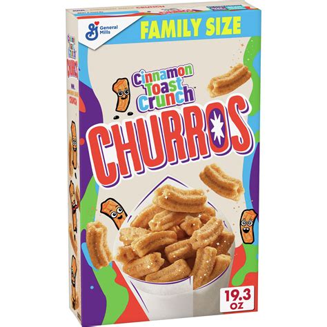 Buy Churros Cinnamon Toast Crunch Breakfast Cereal, 19.3 OZ Family Size ...