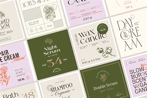 Cosmetics Label Collection on Behance