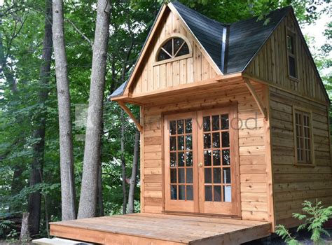 Offgrid Life: 10 x 10 Cedar Tiny Cabin Kit for $9,800 Cdn