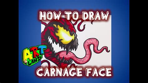 How to Draw CARNAGE FACE - YouTube