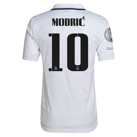 Luka Modrić Real Madrid 22/23 UCL Home Jersey by adidas – Arena Jerseys