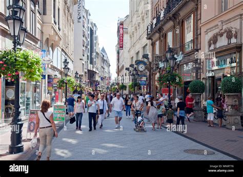 Váci utca (Váci street) is one of the main pedestrian thoroughfares and perhaps the most famous ...