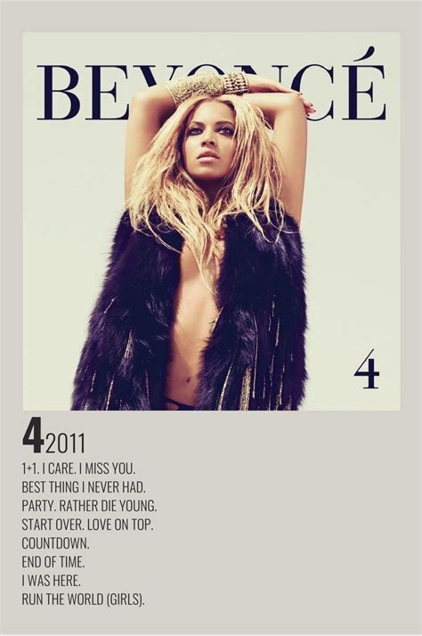 4 by Beyoncé | Album Wall Art | Beyonce, Jhonatan, Álbum