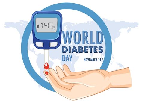 Free Vector | World Diabetes Day Logo Design