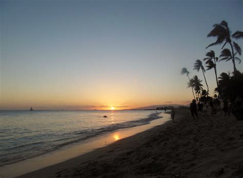 Sunset On The Beach Waikiki