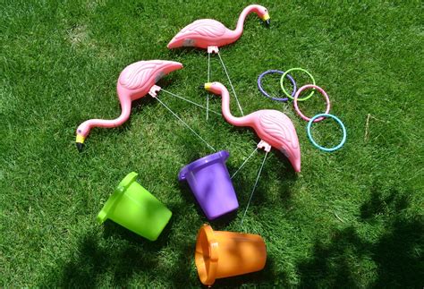 Summertime Flamingo Ring Toss | Building Our Story