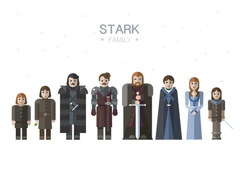 Stark family by Beresnev on Dribbble