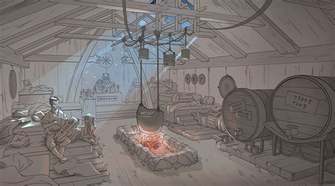 ArtStation - Viking Longhouse Interior