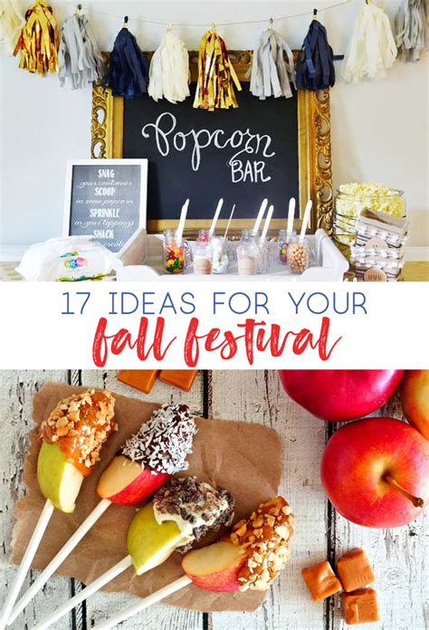 DIY Popcorn Bar Plus 16 More Ideas to Make Your Fall Festival Fantastic - all crafty things