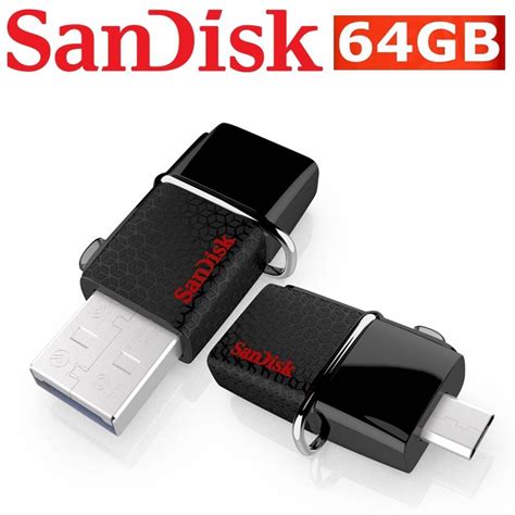 OTG USB Drive SanDisk Ultra 64GB Dual OTG USB Flash Drive Memory Stick PC Tablet Mobile Android