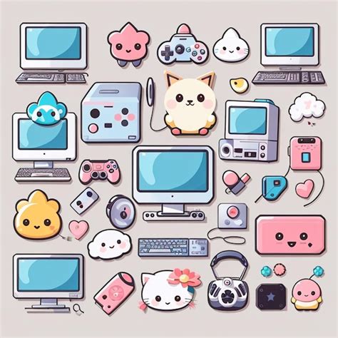 Premium Photo | A set of gaming PC designs AI generated