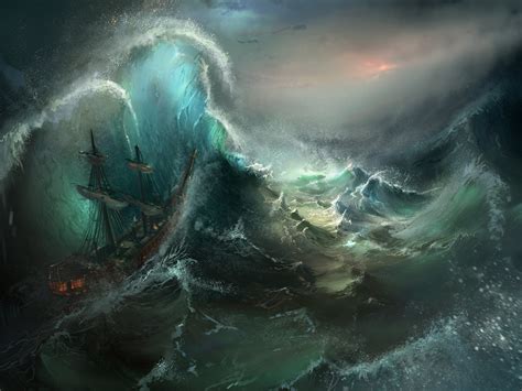 Stormy Seas by Tysen Johnson : r/ImaginarySeascapes