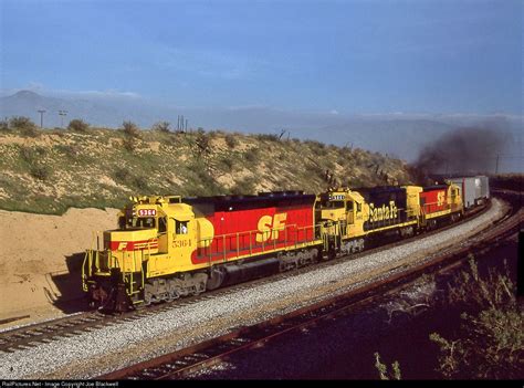 ATSF 5364 Atchison, Topeka & Santa Fe (ATSF) EMD SD45 at Sandcut, California by Joe Blackwell ...