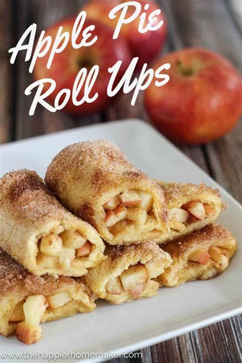 Apple Pie Roll Ups | The Happier Homemaker