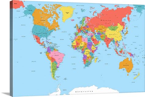 Colorable Map Of The World - Trixy Hermione