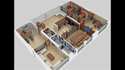 Office 3D Floor Plan - floorplans.click