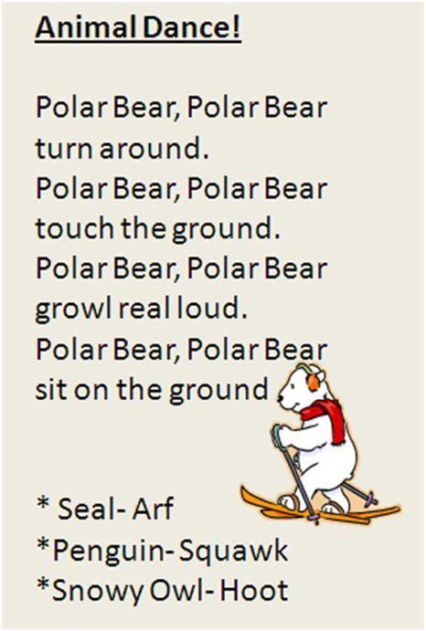 Polar Animal movement song. My one and two year olds LOVE it! | Polar animals preschool, Arctic ...