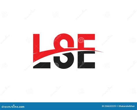 LSE Letter Initial Logo Design Stock Vector - Illustration of black ...