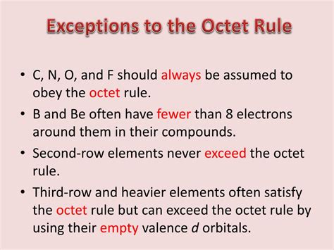 Which Elements Don T Follow the Octet Rule