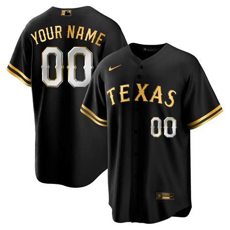 Texas Rangers 2023 Gold Custom Jersey – All Stitched – TXTrend Shop