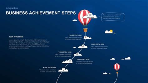 Achievement PowerPoint Template Steps for Business | Slidebazaar